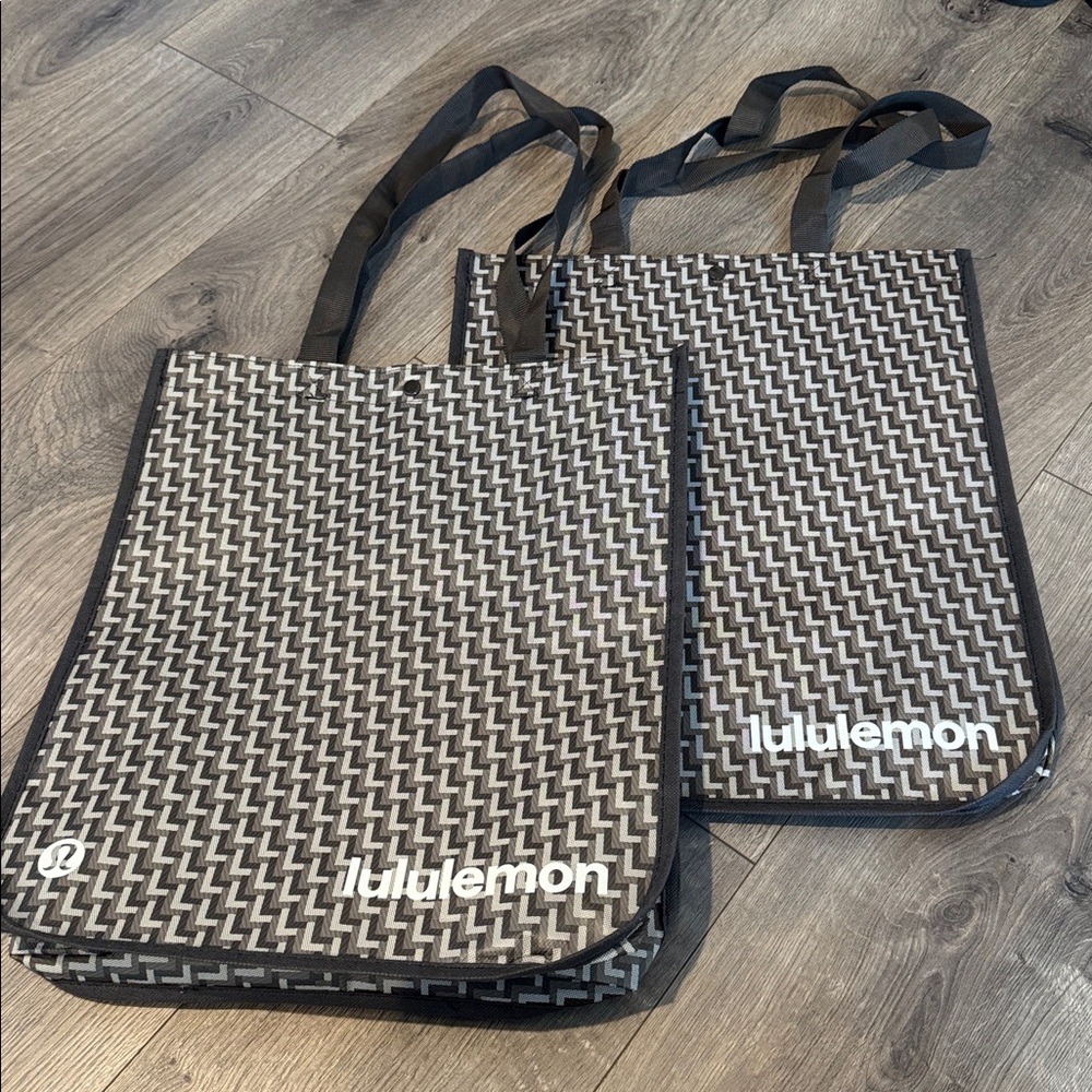 NEW Large Lululemon 2025 Holiday Tote Bags - Lululemon Shopping Gift Bag BUNDLE